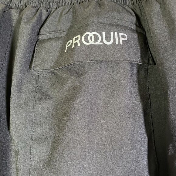 ProQuip Tourflex Pants Waterproof Golf Over Black Men's Size XL Teflon Rain - Picture 14 of 16